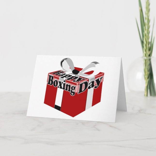Tarjeta Festiva 12-26 Día de boxeo (Anverso)