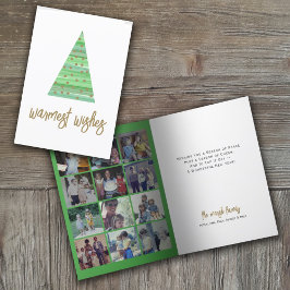 Tarjeta Festiva 12 Foto: Warmest Wishes Christmas Tree Ornaments