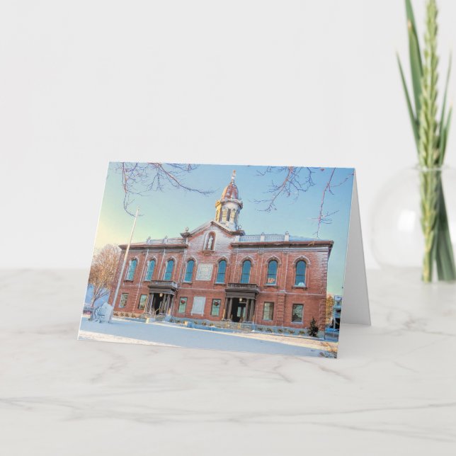 Tarjeta Festiva 1820 MAMÁES de Juzgado y Municipalidad de Plymouth (Anverso)