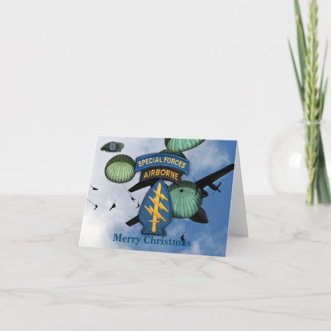 Tarjeta Festiva 19.º grupo de fuerzas especiales del ejército de i (Anverso)