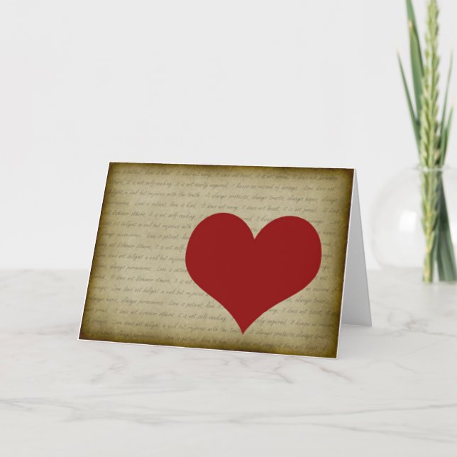 Tarjeta Festiva 1 13:4 de los Corinthians - 7 #4 (Anverso)