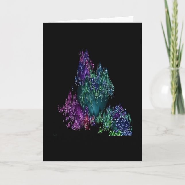 Tarjeta Festiva #1.2 esférico (luces polares) (Anverso)