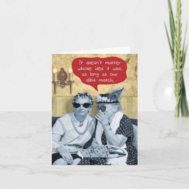 Tarjeta Festiva 1 cumpleaños feliz divertido - coincidiendo con Al (Anverso)