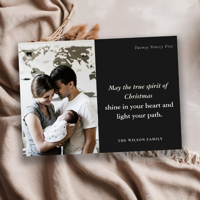 Tarjeta Festiva 1 foto mínima Espíritu de Navidades blancos y negr (Subido por el creador)