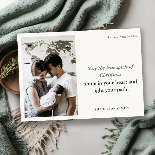 Tarjeta Festiva 1 foto mínima Espíritu de Navidades blancos y negr (Subido por el creador)