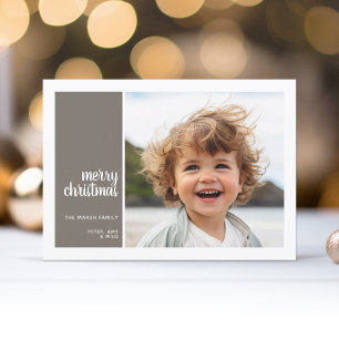 Tarjeta Festiva 1 Foto: navidades de taupe de Navidades mínimos si