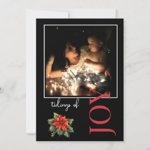 Tarjeta Festiva 1 FOTOGRAFÍAS NAVIDADES CARTAS Tidings of Joy