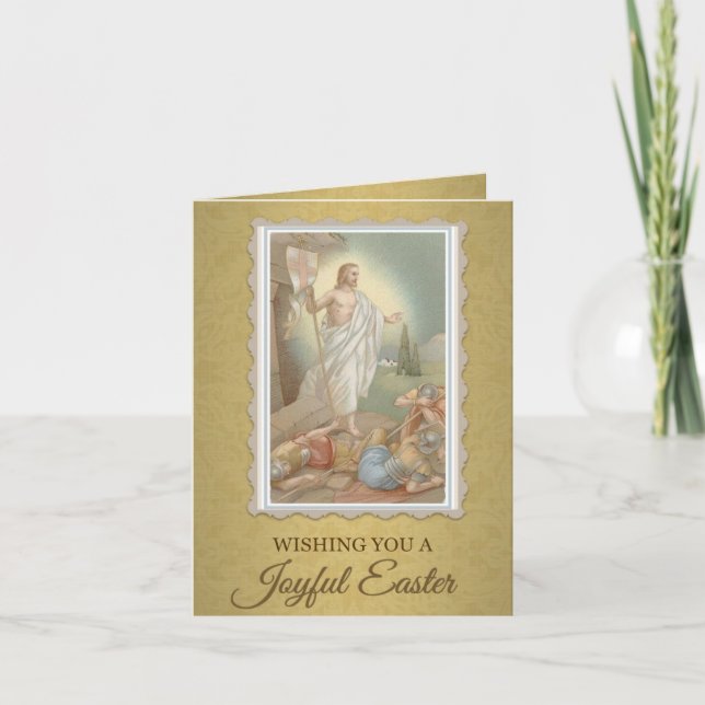 Tarjeta Festiva 2005 Happy Joyful Easter Sunday Greeting Card (Anverso)