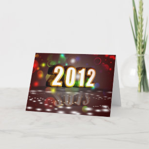 Tarjeta Festiva 2012 Años Nuevos