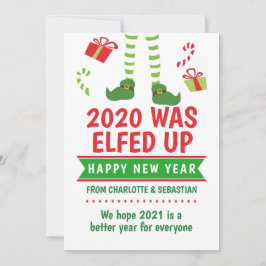 Tarjeta Festiva 2020 Estaba hartas de feliz Año Nuevo