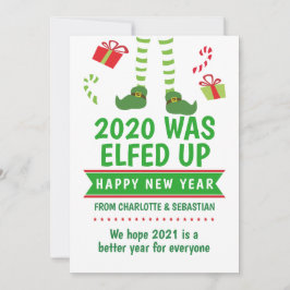 Tarjeta Festiva 2020 Estaba hartas de feliz Año Nuevo