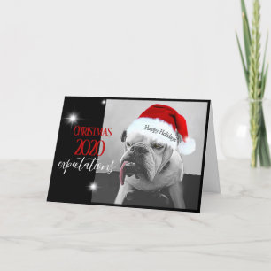 Tarjeta Festiva 2020 expectativas de los Navidades, Huey en Santa 