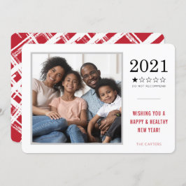 Tarjeta Festiva 2021 NO RECOMENDAR la clasificación graciosa de un