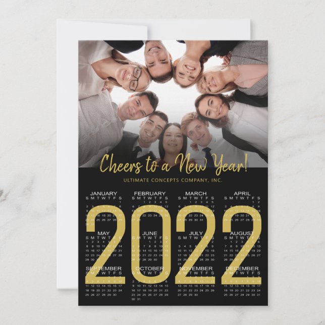 Tarjeta Festiva 2022 CRONOLOGÍAS DE Fotos Corporativas PARA UN AÑO (Anverso)
