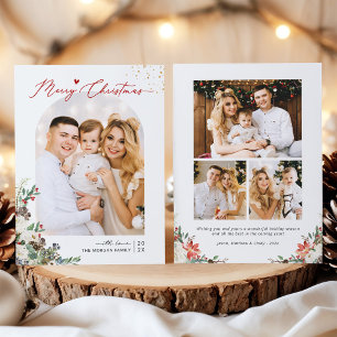Tarjeta Festiva 2022 New Design Modern Arch Photo Merry Christmas