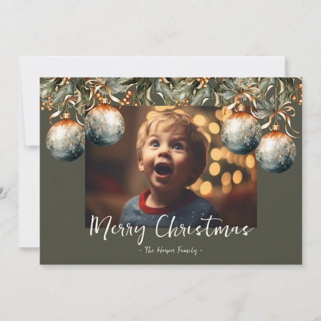 Tarjeta Festiva 2023 Un ornamento fotográfico (Anverso)