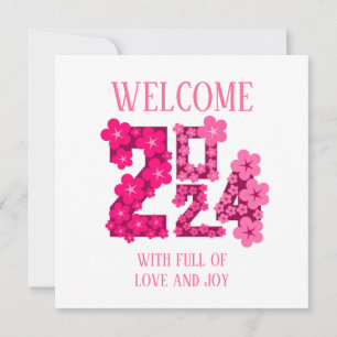 TARJETA FESTIVA 2024 AÑO NUEVO SALUDANDO A LA MADRE HERMANA DE HER