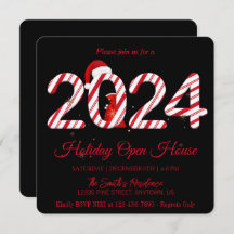 2024 Papá Noel, copos de nieve elegantes chic