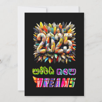 Tarjeta Festiva 2025 Con Nuevos Sueños