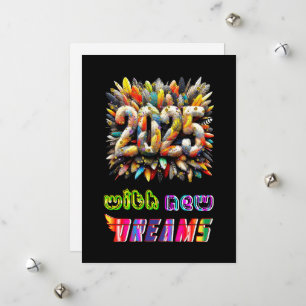 Tarjeta Festiva 2025 Con Nuevos Sueños