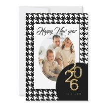 2026 Happy New Year Classic Houndstooth One Photo