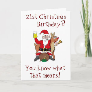 TARJETA FESTIVA ***21º NAVIDADES DESEAN EL CUMPLEAÑOS** TIEMPO AL 