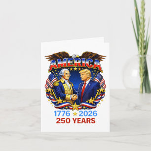 Tarjeta Festiva 250 años aniversario de América 250º