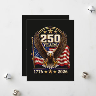 Tarjeta Festiva 250 años Aniversario de América 250º