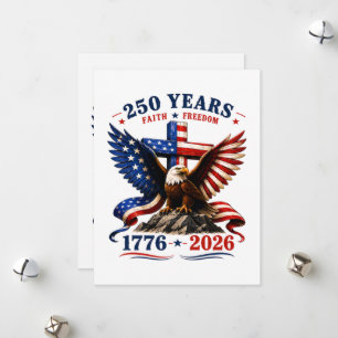 Tarjeta Festiva 250 años de fe y libertad