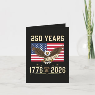 Tarjeta Festiva 250 años de patrimonio americano 1776 2026