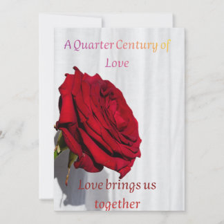 Tarjeta Festiva 25th Wedding Anniversary Card for Parents – Silver