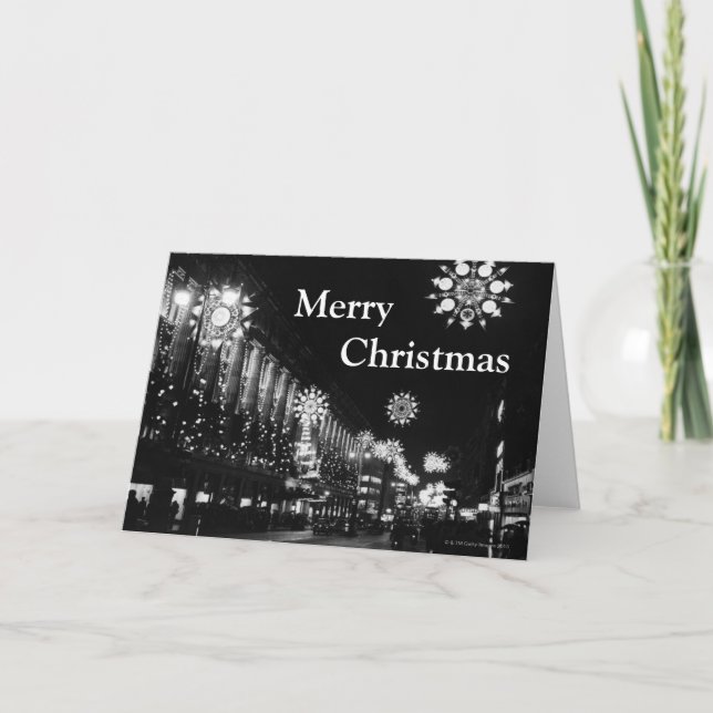 Tarjeta Festiva 26 de noviembre de 1960: Luces de los Navidades de (Anverso)