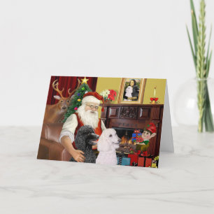 Tarjeta Festiva 2 fideos estándar de Santa