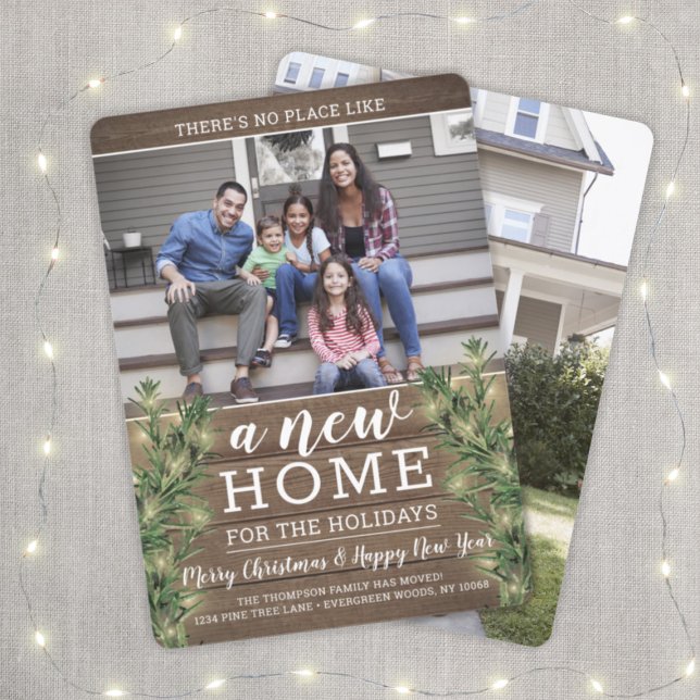 Tarjeta Festiva 2 Fotografías Nueva Cadena De Dirección Doméstica  (Subido por el creador)