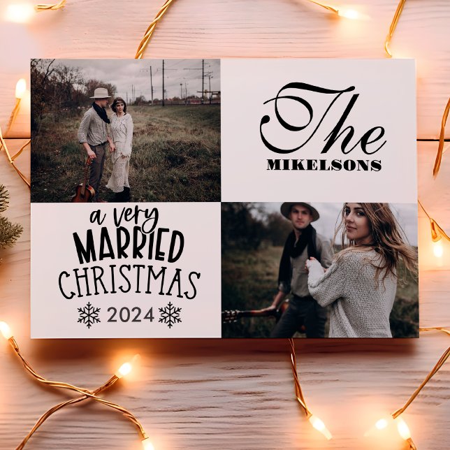 Tarjeta Festiva 2 Fotos A Navidades Muy Casados (Subido por el creador)
