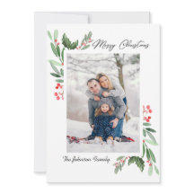 2 Navidades de la acuarela de la foto Mistletoe Ho