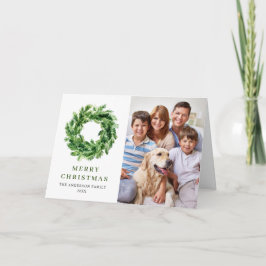 Tarjeta Festiva 2 Navidades de la rama de la pina festiva