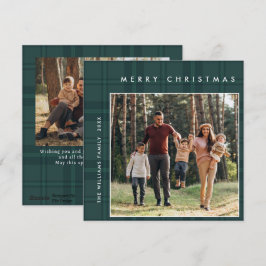 Tarjeta Festiva 2 Navidades retro fotográfico invitan al saludo