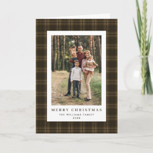Tarjeta Festiva 2 Navidades retro fotográfico invitan al saludo