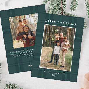 Tarjeta Festiva 2 Navidades retro fotográfico invitan al saludo