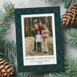 Tarjeta Festiva 2 Navidades retro fotográficos aplauden a Tartan G