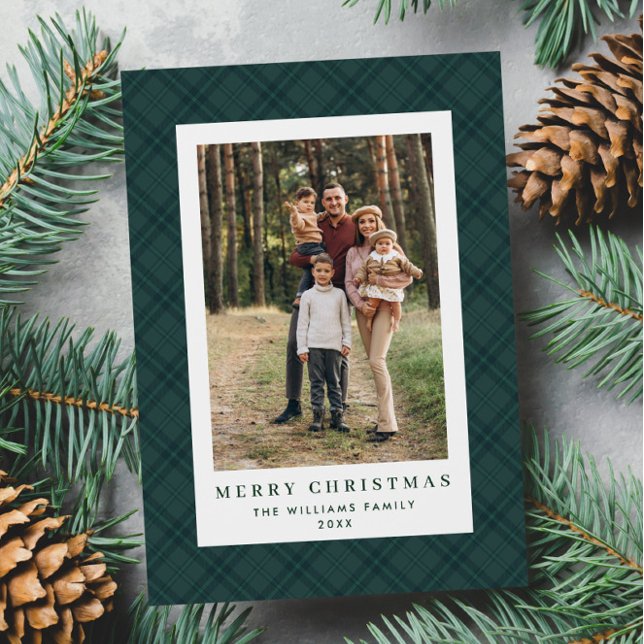 Tarjeta Festiva 2 Navidades retro fotográficos aplauden a Tartan G (Subido por el creador)