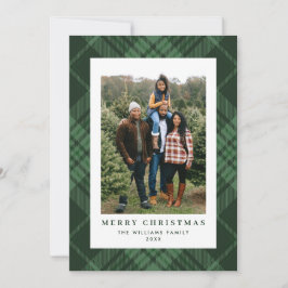 Tarjeta Festiva 2 Navidades retro fotográficos aplauden a Tartan G