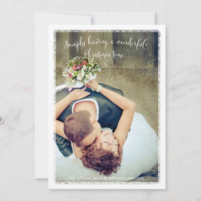 Tarjeta Festiva 311 Blanco Simplemente pasando unas maravillosas v (Anverso)