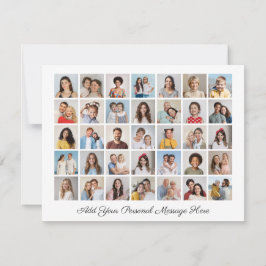 Tarjeta Festiva 35 Colaje de Fotos Agrega tu Propio Mensaje