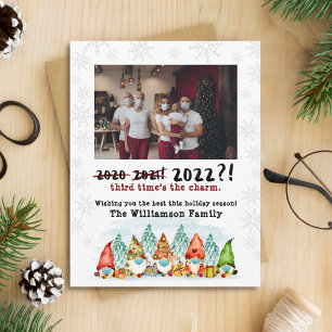Tarjeta Festiva 3.ᵉʳ Encanto Foto divertida de vacaciones de 202