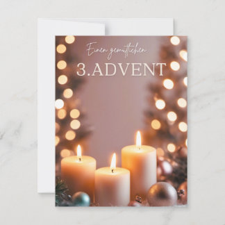 Tarjeta Festiva 3. Advent