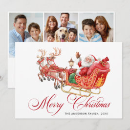 Tarjeta Festiva 3 Festividades de fotos saludando a Navidades de S