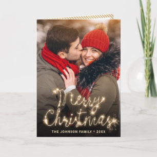 Tarjeta Festiva 3 FOTOGRAFÍA: Navidades de oro de corte moderno sa