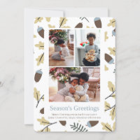3 Fotos Acorn Pattern Seasons Greetings